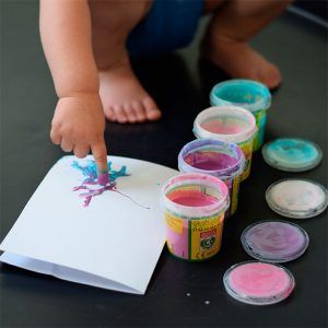 Pintando con las manos