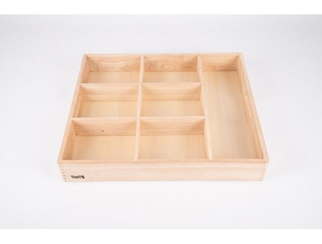 74055 Wooden Sorting Tray 7 Tickit