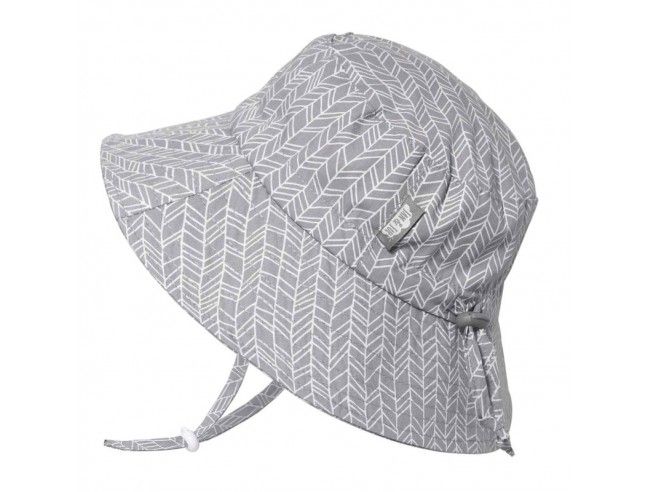 Sombrero ajustable con protección solar Bucket Grey Herringbone