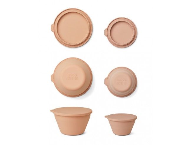 Set 2 Tupper de silicona plegables Tuscany Rose Liewood