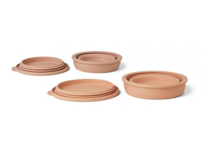 Set 2 Tupper de silicona plegables Tuscany Rose Liewood
