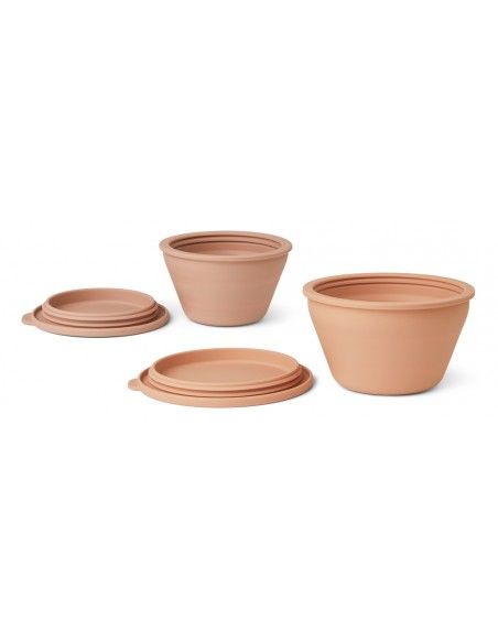 Set 2 Tupper de silicona plegables Tuscany Rose Liewood