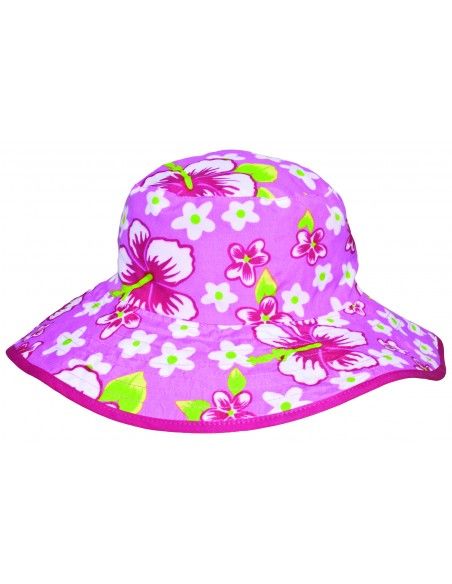 Sombrero reversible con protección solar BANZ Floral Pink