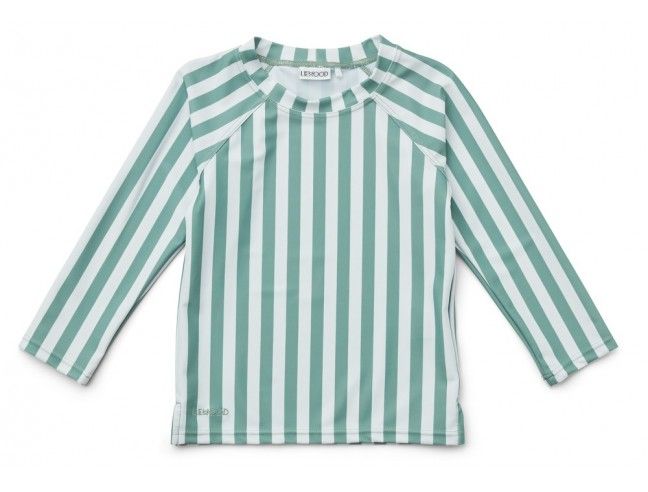 Camiseta de baño Rayas mint con Protección Solar Liewood