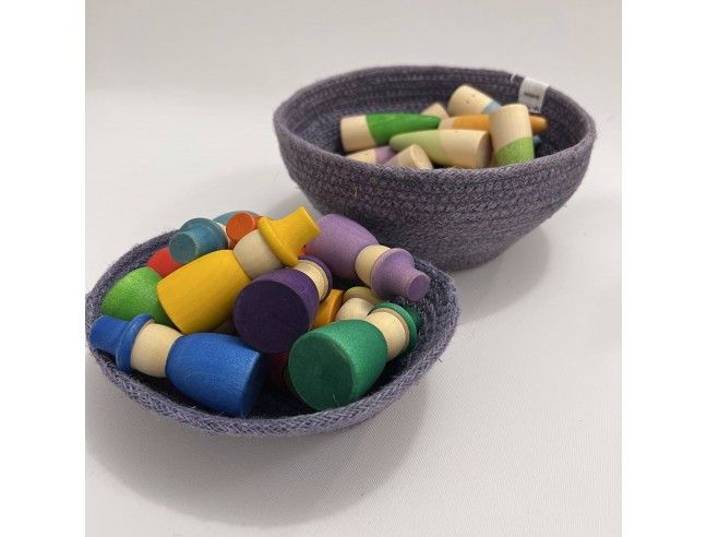 Cesta profunda Purple Yute Anidando (unidad)