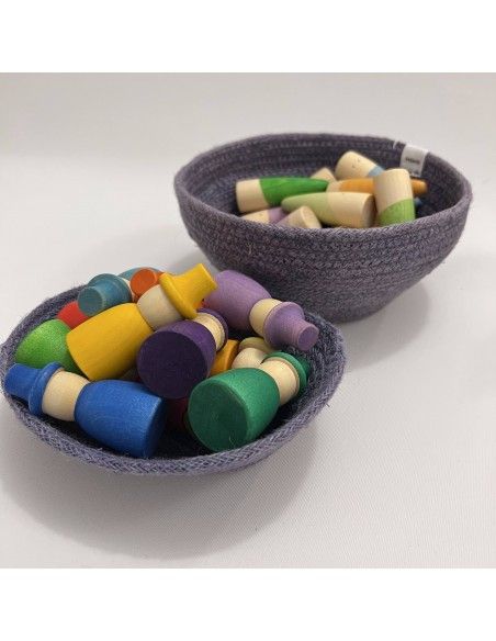 Cesta profunda Purple Yute Anidando (unidad)