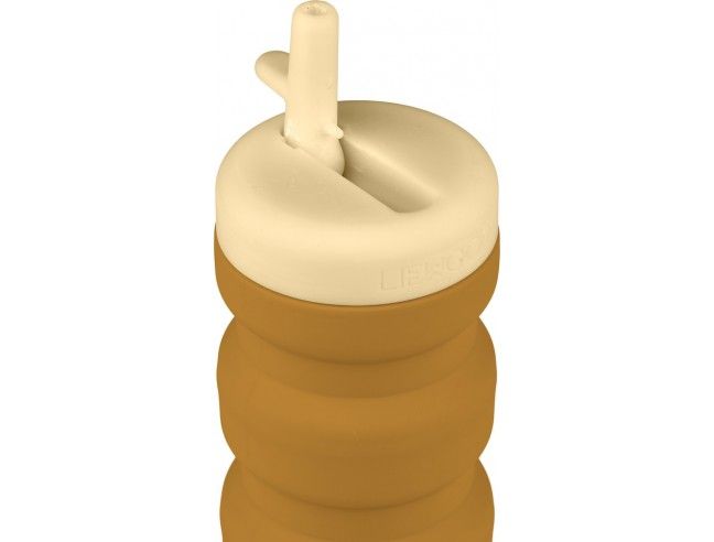 Botella de silicona plegable Wilson Golden caramel/safari mix Liewood