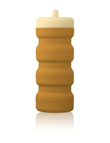 Botella de silicona plegable Wilson Golden caramel/safari mix Liewood