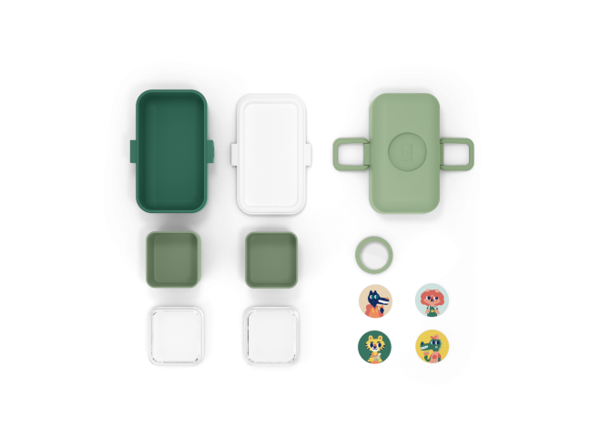 Caja Merienda MONBENTO Green Forest