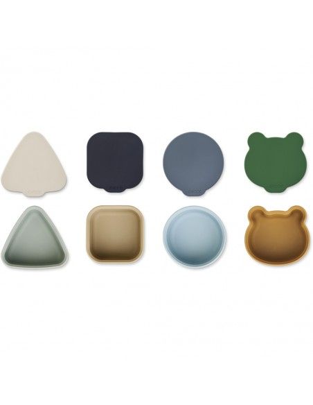 Set 4 Tupper silicona Toto (Liewood)