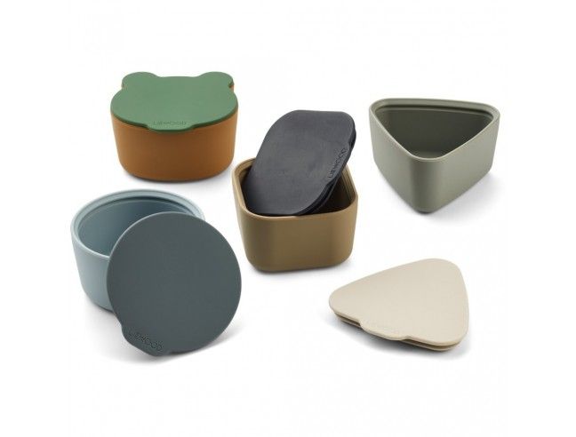 Set 4 Tupper silicona Toto (Liewood)