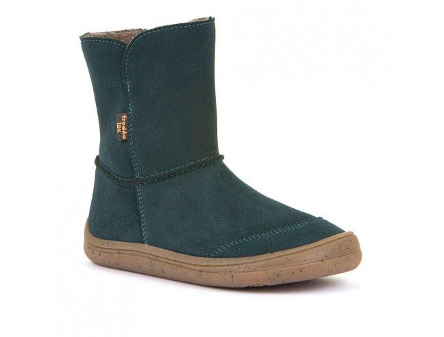 Botín membrana impermeable Barefoot Froddo TEX SUEDE G3160170-5 Petrolium (Talla 31-35)