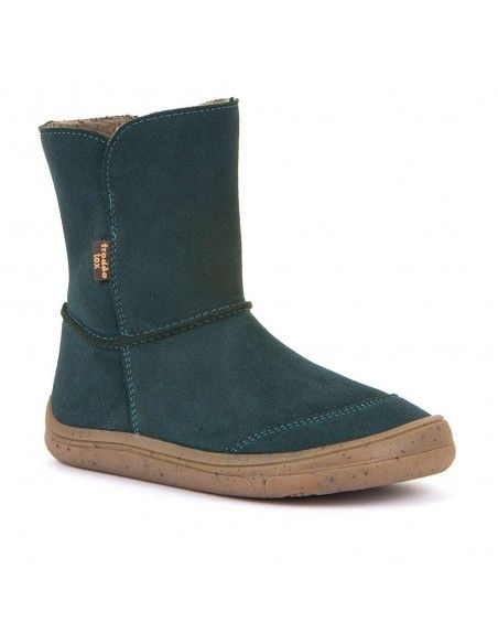 Botín membrana impermeable Barefoot Froddo TEX SUEDE G3160170-5 Petrolium (Talla 31-35)