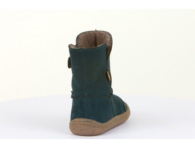 Botín membrana impermeable Barefoot Froddo TEX SUEDE G3160170-5 Petrolium (Talla 31-35)