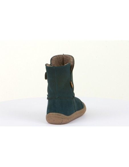 Botín membrana impermeable Barefoot Froddo TEX SUEDE G3160170-5 Petrolium (Talla 31-35)
