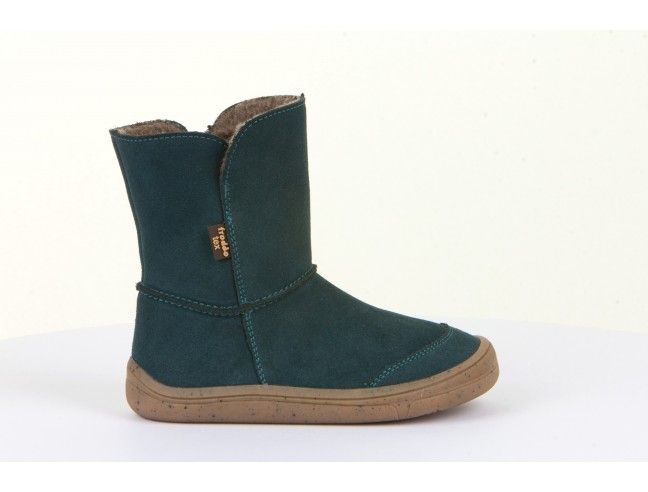 Botín membrana impermeable Barefoot Froddo TEX SUEDE G3160170-5 Petrolium (Talla 31-35)