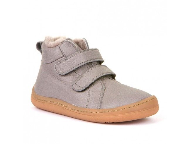 Botín Barefoot Froddo HIGH TOPS Forrado G3110201-6K Light Grey (talla 21-24)