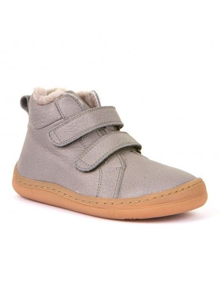 Botín Barefoot Froddo HIGH TOPS Forrado G3110201-6K Light Grey (talla 21-24)