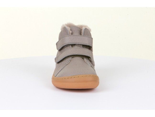 Botín Barefoot Froddo HIGH TOPS Forrado G3110201-6K Light Grey (talla 21-24)