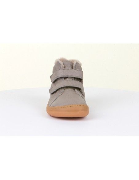 Botín Barefoot Froddo HIGH TOPS Forrado G3110201-6K Light Grey (talla 21-24)