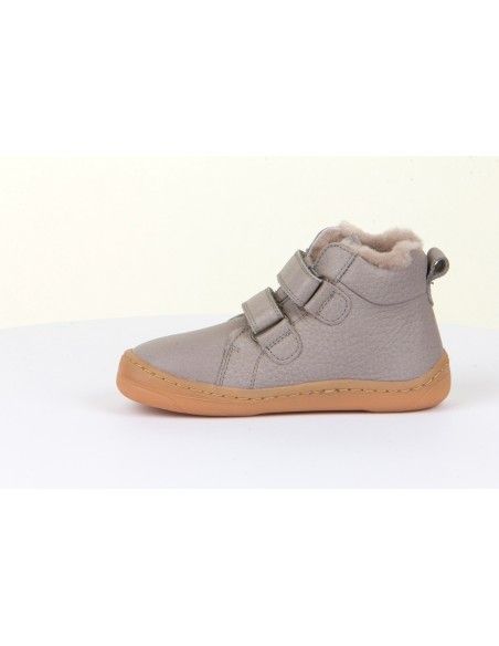 Botín Barefoot Froddo HIGH TOPS Forrado G3110201-6K Light Grey (talla 21-24)