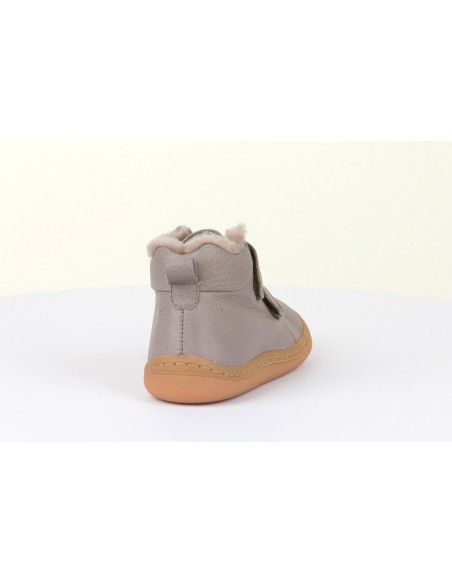 Botín Barefoot Froddo HIGH TOPS Forrado G3110201-6K Light Grey (talla 21-24)