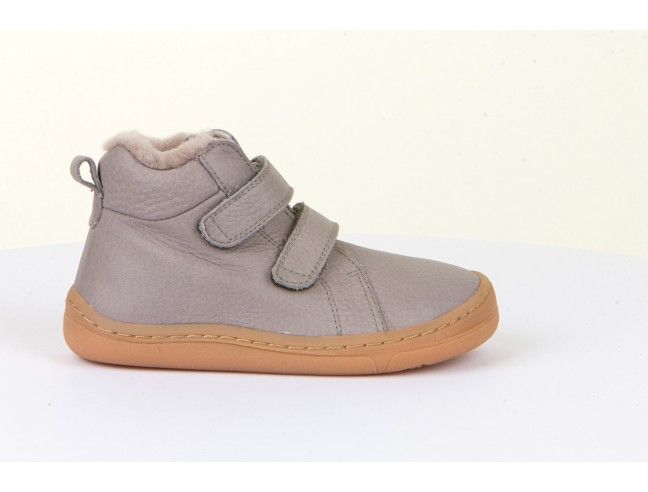 Botín Barefoot Froddo HIGH TOPS Forrado G3110201-6K Light Grey (talla 21-24)