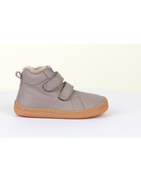 Botín Barefoot Froddo HIGH TOPS Forrado G3110201-6K Light Grey (talla 21-24)