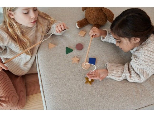 Juego de pescar formas geométricas