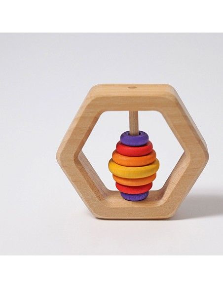 08140 Sonajero Rattle Hexogonal