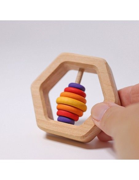 08140 Sonajero Rattle Hexogonal