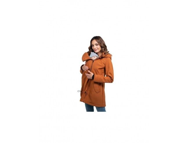Abrigo Porteo y Maternidad Shell Caramel WOMBAT&CO