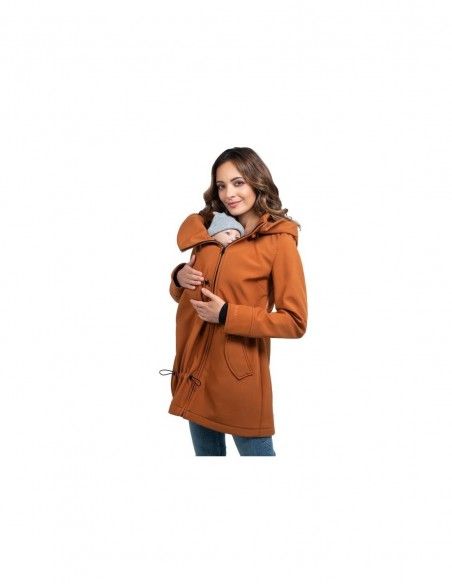 Abrigo Porteo y Maternidad Shell Caramel WOMBAT&CO