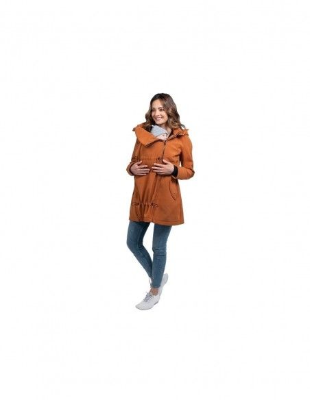Abrigo Porteo y Maternidad Shell Caramel WOMBAT&CO