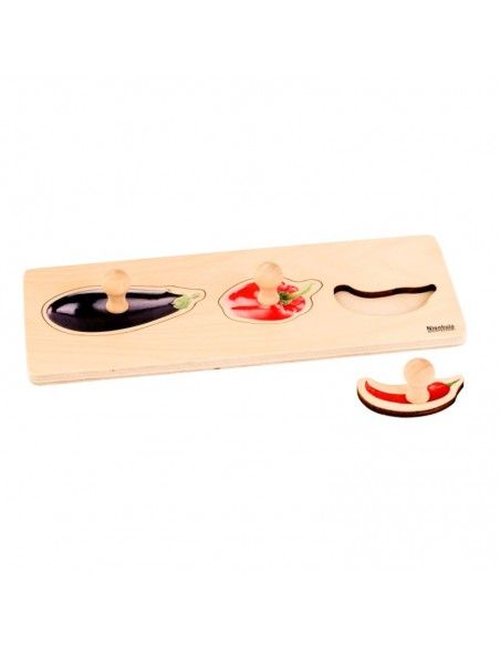 Puzzle 3 Vegetales Montessori