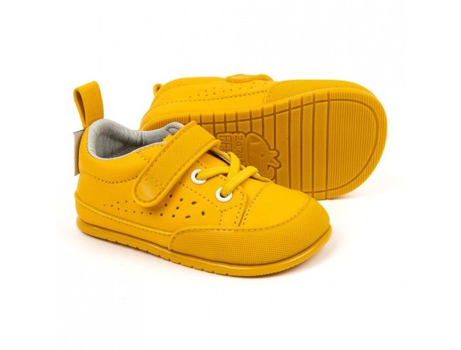 Zapato Feroz Paterna Piel Amarillo SS23