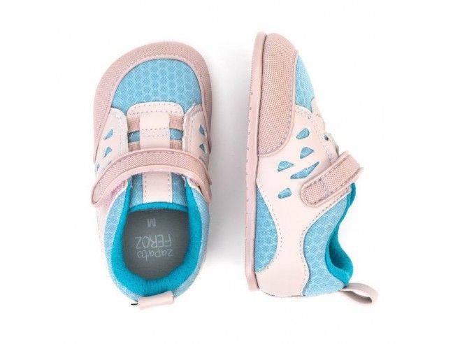 Zapato Feroz Onil Microfibra Rosa Palo-Celeste SS23