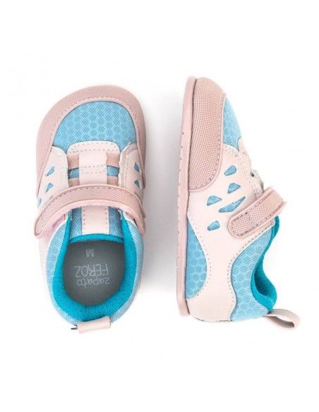 Zapato Feroz Onil Microfibra Rosa Palo-Celeste SS23