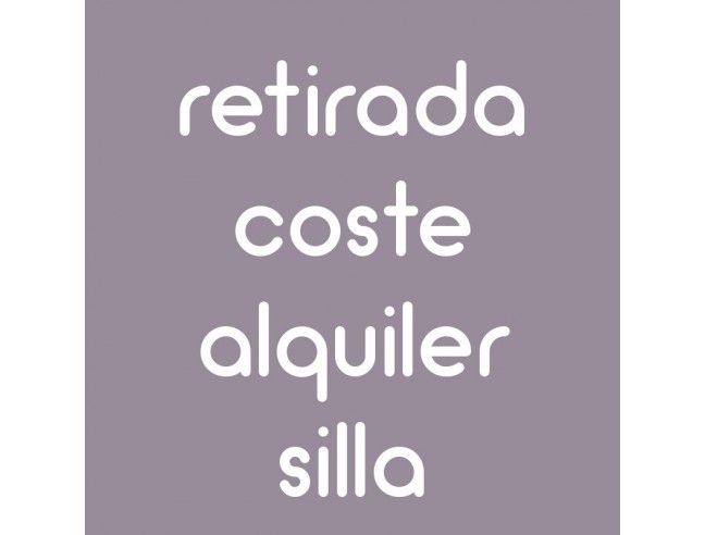 Retirada coste alquiler silla de auto ACM
