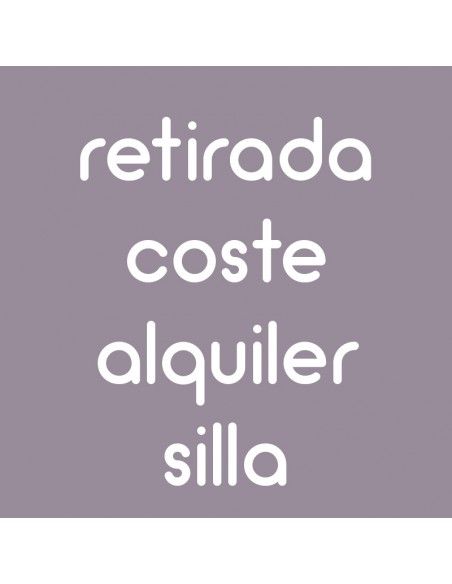 Retirada coste alquiler silla de auto ACM