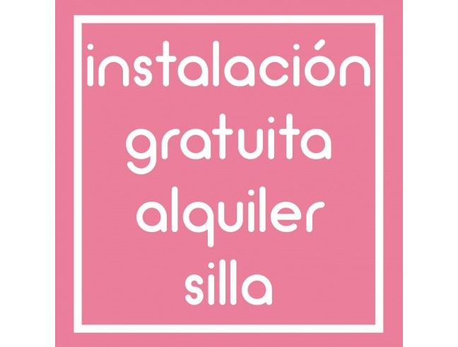 Instalación gratuita alquiler silla de auto ACM