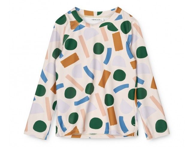 Camiseta de baño Paint Stroke con Protección Solar Liewood