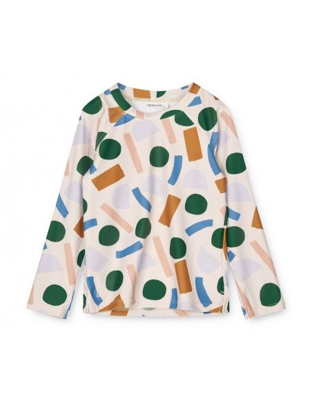 Camiseta de baño Paint Stroke con Protección Solar Liewood
