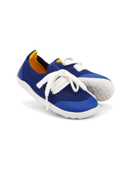 Bobux IW Play Knit 636406E Blueberry+Yellow