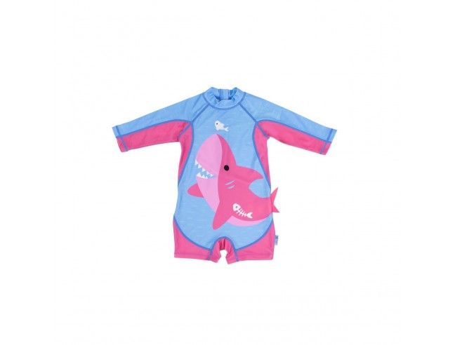 Mono de Baño Zoocchini Tiburón Rosa