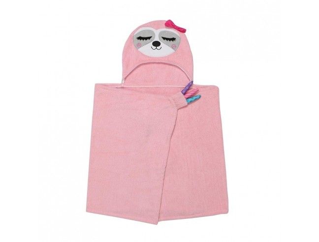 Toalla con capucha infantil Perezoso Zoocchini
