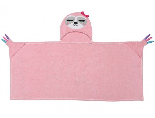 Toalla con capucha infantil Perezoso Zoocchini