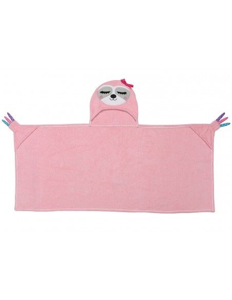 Toalla con capucha infantil Perezoso Zoocchini