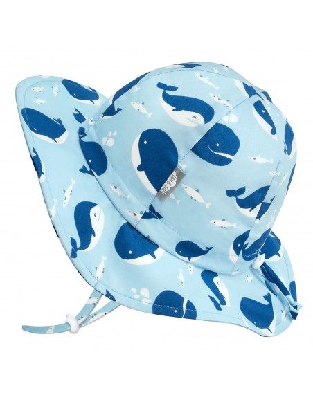 Sombrero ajustable Floppy con protección solar Blue Whale