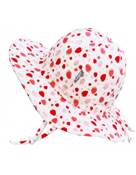 Sombrero ajustable Floppy con protección solar Strawberry
